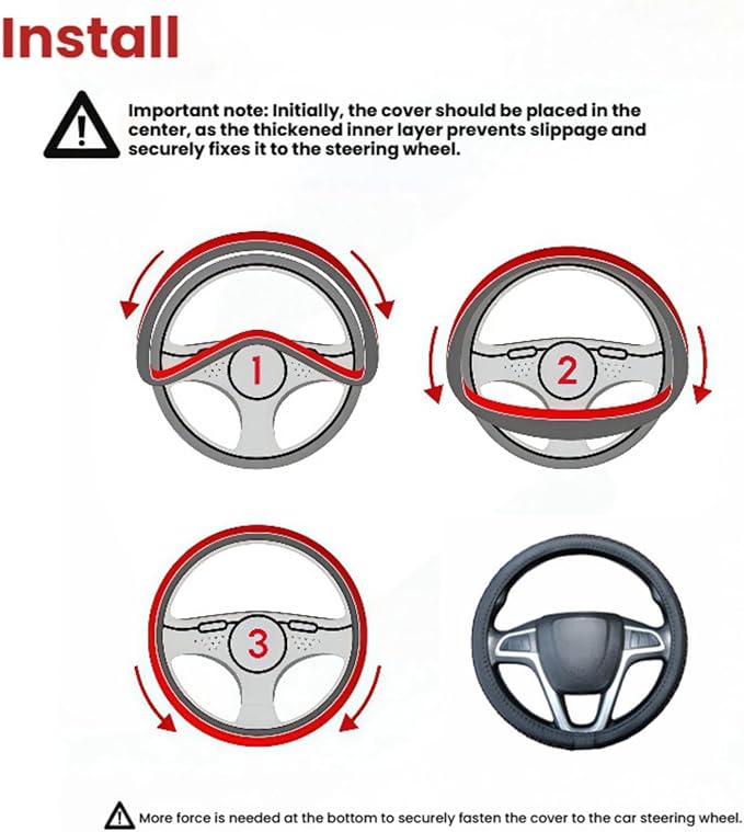 Size 16-20 Inch Ice Silk Ventilation Multi-Style Comfy Grip Steering Wheel Cover for Truck, Bus, Big Rig Trucker,SUV, Anti-Slip Design 16-20 Inch (White, 19)