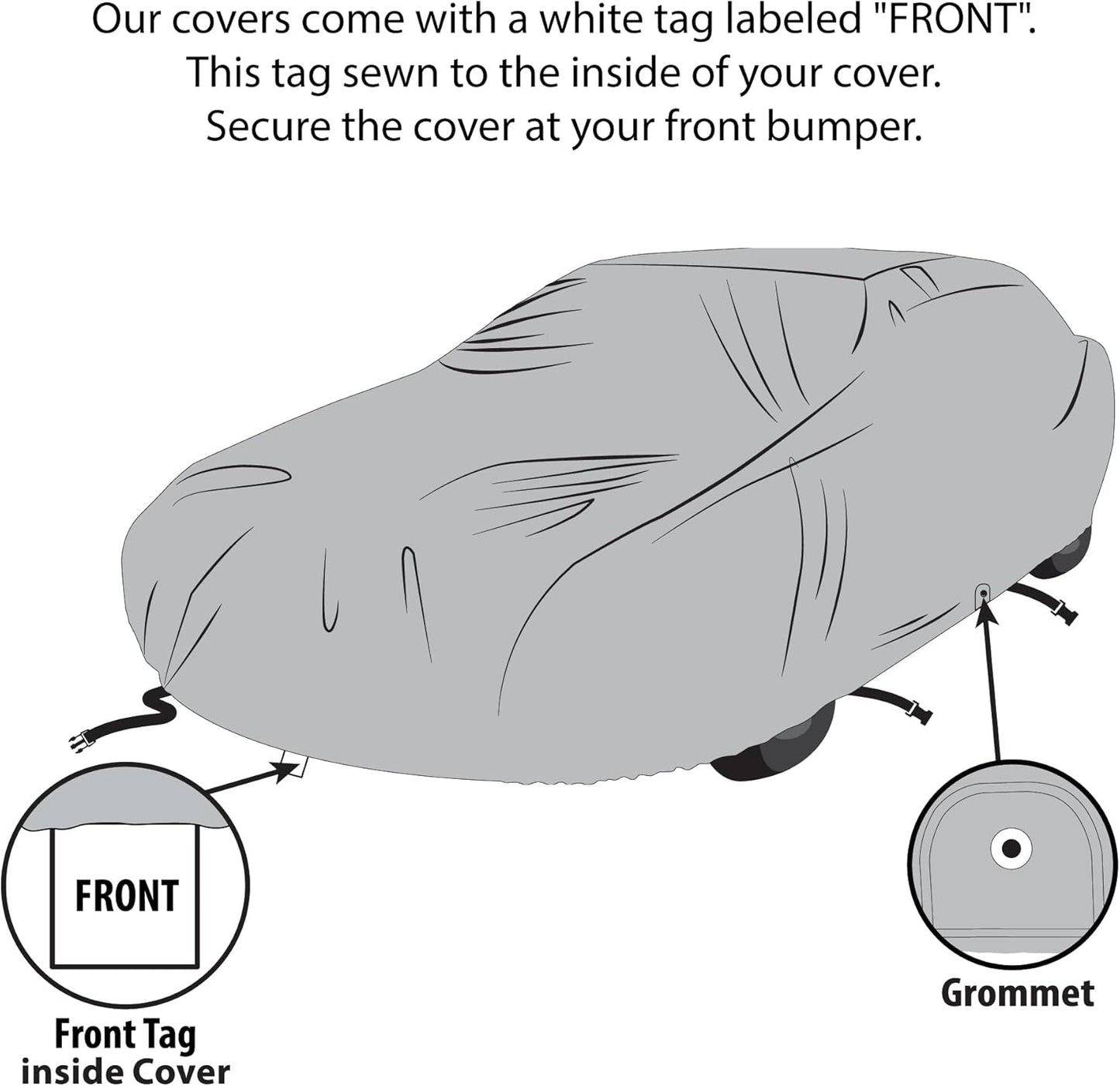USCarCover 5 Layer All Weather Protection, Breathable Car Cover for Jeep Grand Cherokee SRT 2006-2021 SUV Pollution, Dust, Sun, Snow, Rain