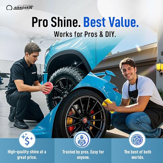 Nanoskin WET LOOK All Season Dressing 16 Oz. - Exterior Rubber & Plastic Solvent Based Dressing for Car Detailing | Produces a Deep, Rich, Long Lasting shine | Safe for Cars Trucks, Motorcycles, RVs
