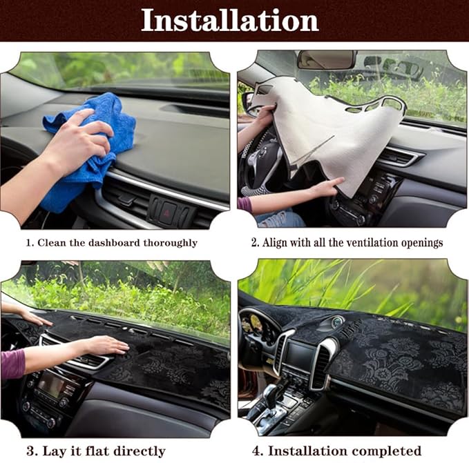 Dashboard Cover for Ford Explorer 2020-2022,Anti-Glare Sun Shield,Non-Slip Custom Fit Dash Mat,Interior Protector,Microsuede
