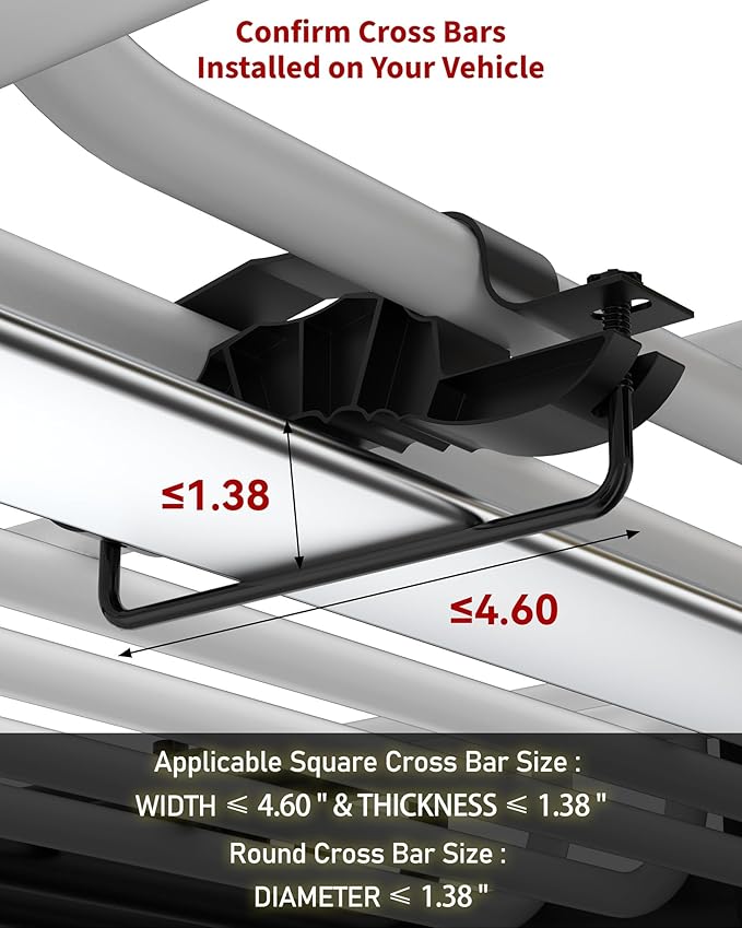 DEXSO 51" x 36" Universal Roof Rack Basket, 200 Lbs Capacity Rooftop Cargo Carrier Basket, Heavy Duty Luggage Holder Rack for SUVs, Trucks, Vehicles