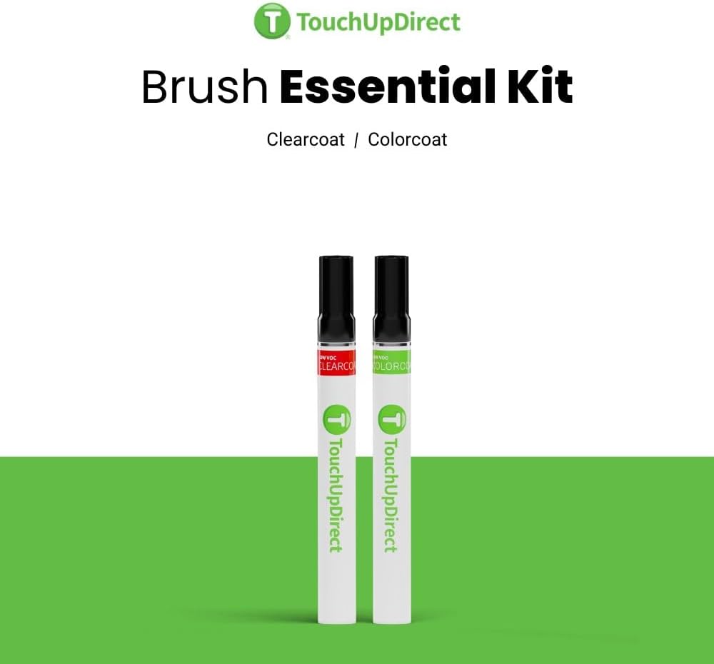 TouchUpDirect 089 Wind Chill Pearl Compatible with Toyota Exact Match Touch Up Paint Brush - Essential Kit