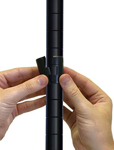 Omega 24" Deep x 54" Wide x 63" High 3 Tier Black Starter Shelving Unit