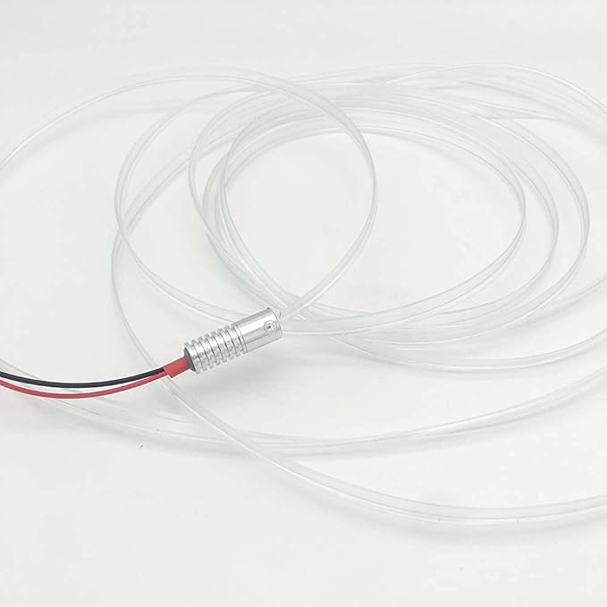 2mm 5meters Car Home LED Ambient Plastic Optic Fiber Light Source Kit Tool Free (110-220V Adapter,Red)