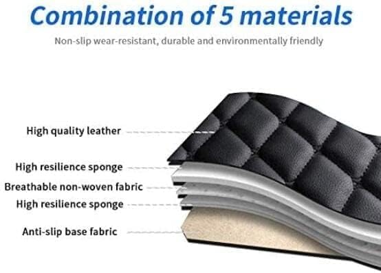 Custom Car Floor Mat Compatible with 97% Car Models Luxury Leather All Weather Waterproof Anti-Skid Full Coverage Car Mats (Pink and Black)