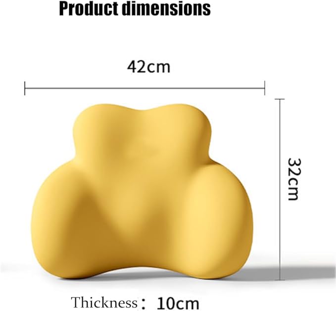 Car Lumbar Support Pillow for Skoda Superb II 2008-2011 2012 2013 2014 2015 Memory Foam Back Support Cushion Breathable Car Seat Lumbar Pad Accessories,Grey