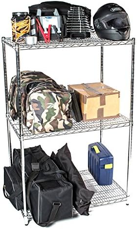 Omega 36" Deep x 48" Wide x 80" High 3 Tier Chrome Starter Shelving Unit
