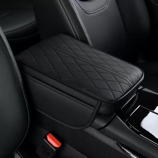 1 Pack Car Center Console Cover Custom Fit for 2024 2025 Lexus GX550 550h, Leather Memory Foam Armrest Cushion Protector, Anti-Scratch Durable Armrest Pad,Black