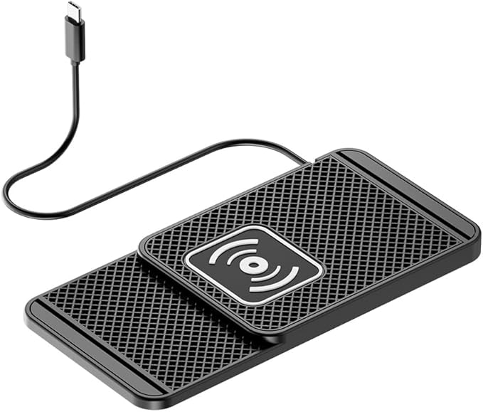 Wireless Charging Pad for Car for Kia Sportage 2000-2002 2005-2026, 20W Fast Wireless Car Charger Pad Type-C/USB Non-Slip Phone Charging Mat,A 30cm Cable Type-C Plug