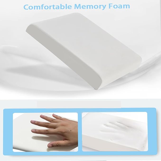 Car Armrest Pad for Volkswagen VW Atlas (7-Seater) 2018 2019 2020 2021 2022 2023 2024 2025 Memory Cotton Armrest Box Pad Center Console Scratch Pad Cushion Protector,Beige