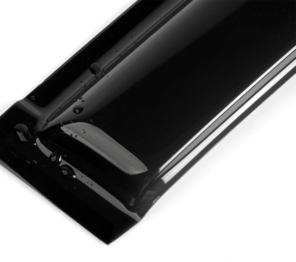 4pcs Outside Mount Style Window Rain Guards Durable Side Window Wind Deflectors Dark Smoke Vent Window Visors Fit for 2010-2018 Ford Taurus