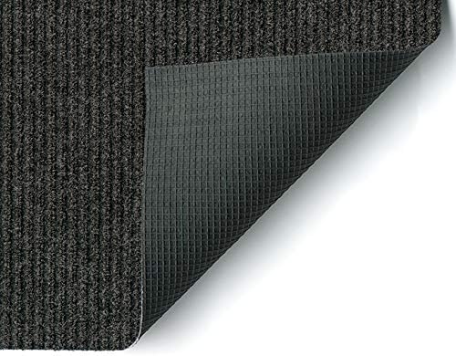 KOECKRITZ Heavy Duty Durable All Weather Indoor/Outdoor Non Slip Entrance Mat Rugs and Runners for Office Business Building Home Garage Front Door - 2' x 8' Charcoal