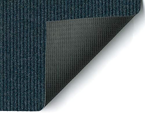KOECKRITZ Heavy Duty Durable All Weather Indoor/Outdoor Non Slip Entrance Mat Rugs and Runners for Office Business Building Home Garage Front Door - 2' x 12' Blue