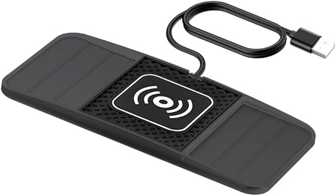 Wireless Charging Pad for Car for Ford F-150 Lightning 2022-2025, DIY Trim-to-Fit Slim Non Slip Fast Charger Car Wireless Charging Pad 30CM Cable,B 30cm USB Plug Cable