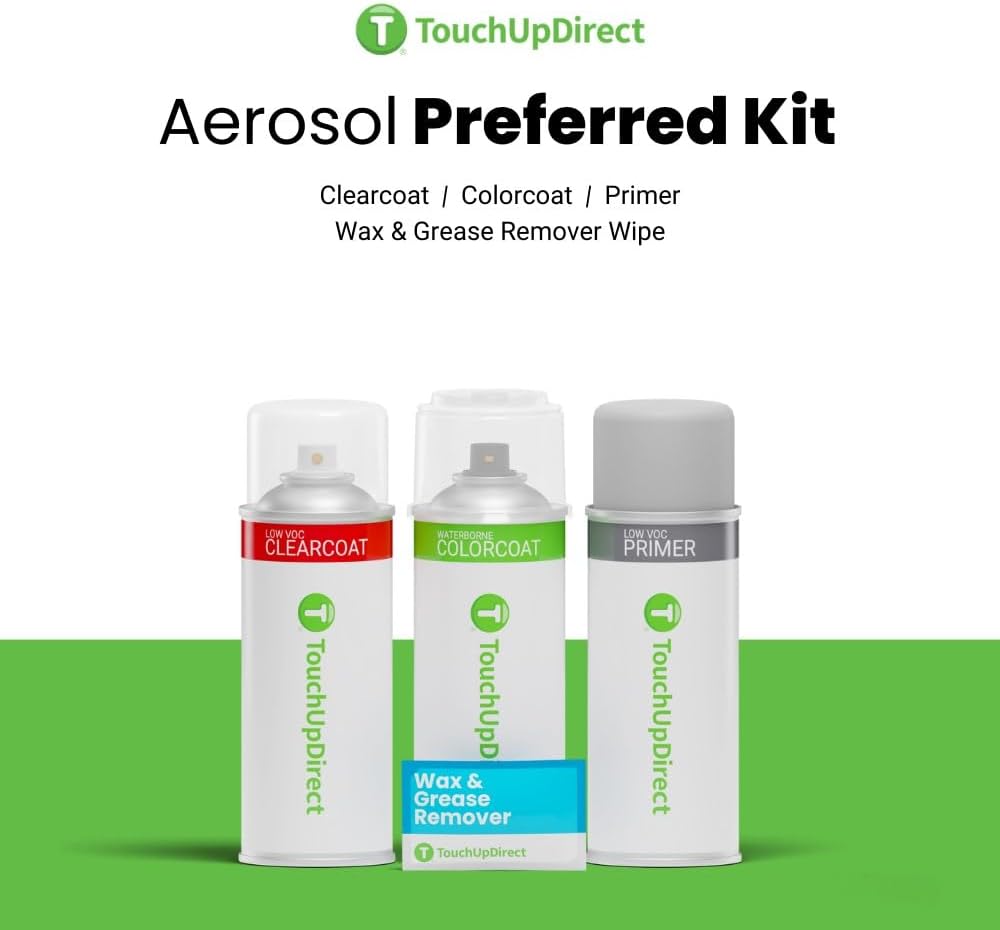 TouchUpDirect 4X0 Inferno Compatible with Toyota Exact Match Touch Up Paint Aerosol - Preferred Kit