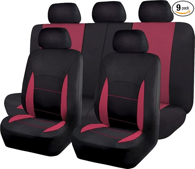 Flying Banner Car Seat Covers Front Seats Rear Bench Polyester car seat Protectors Easy installations Rear Bench Split Classic Man Lady Truck