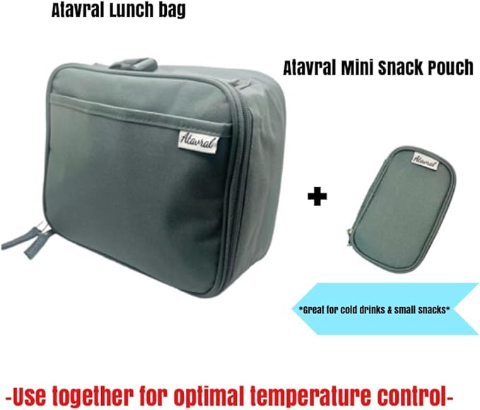 Mini Insulated Bag Snack Bag Mini Lunch Bag Insulin Bag (grey)