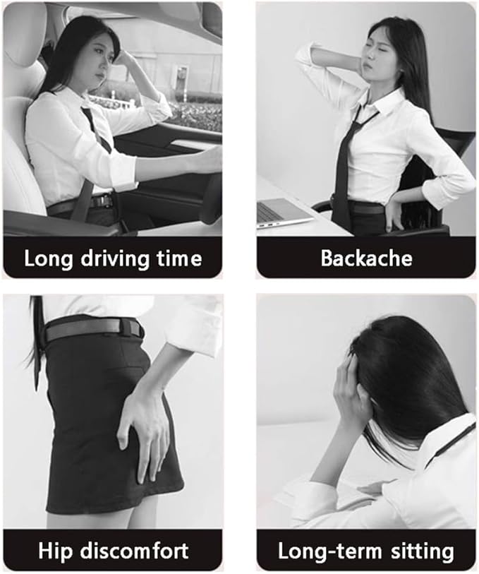 TOMSE Car Seat Chair Back Cushion for Toyota RAV4 Prime 2025, Wooden Beads Ventilate Mesh Lumbar Brace Strong Durable Relieve Fatigue Summer Interior Accessories,A-Backrest