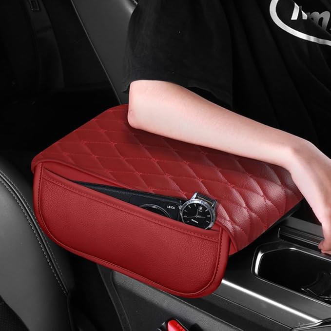 Universal Car Armrest Pad for Lexus RX|RX AL30 AL20 AL10 XU30 RX 450 350 200 270 Leather Armrest Box Center Console Cover Pad Waterproof Arm Rest Protector Decor Accessories,Beige01