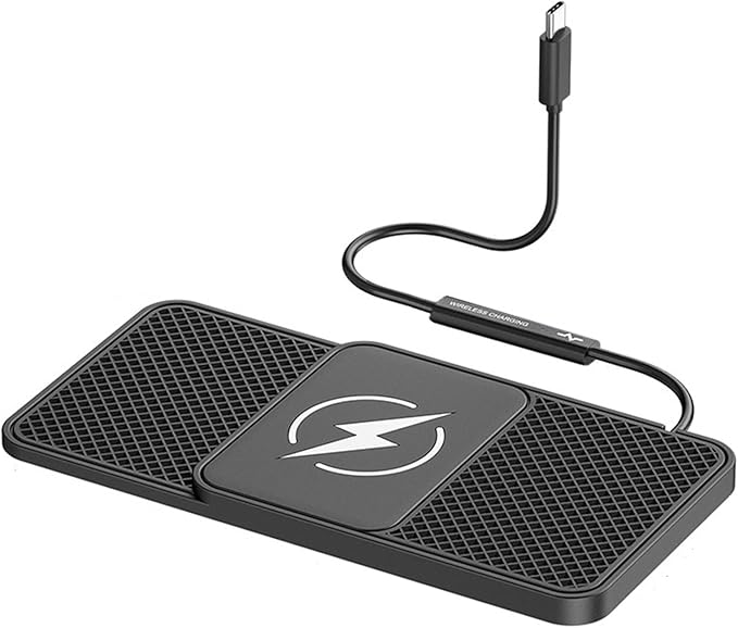 Wireless Car Phone Charger for Lexus GX460 (2010–2023), Type C/USB 20W Fast Charging Pad, Non-Slip Charging Station for Travel Home Office Desk, Lightweight,Type-C