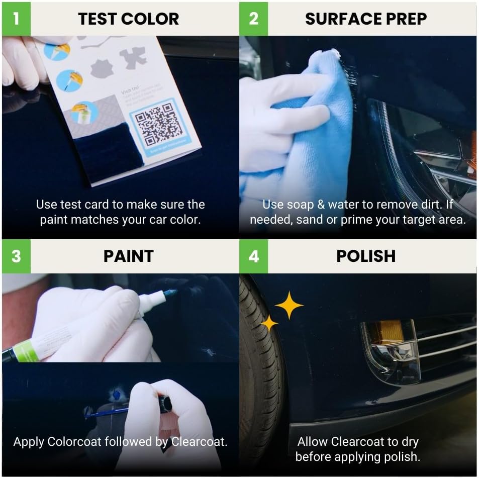 TouchUpDirect 3P0 Absolutely Red Compatible with Toyota Exact Match Touch Up Paint Combo - Preferred Kit