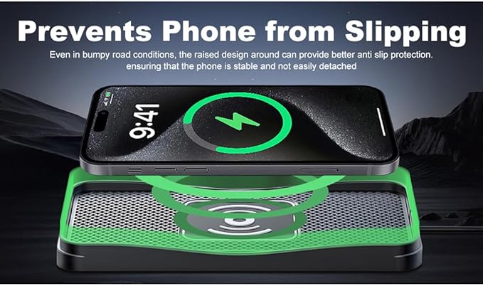 Wireless Car Charger Pad for Toyota GR 86 2022-2025, Type-C/USB 20W Car Wireless Charger Non-Slip Phone Charging Pad Car Accessories,A 30cm Cable Type-C Plug