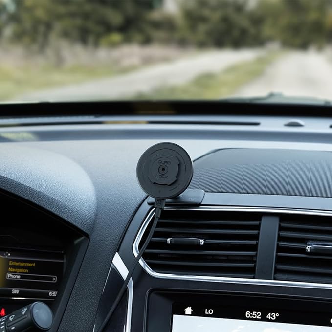 Quad Lock Adhesive Dashboard/Console Car Phone Holder Kit with MAG Wireless Charging Head V2 and MAG Phone Case for iPhone 16
