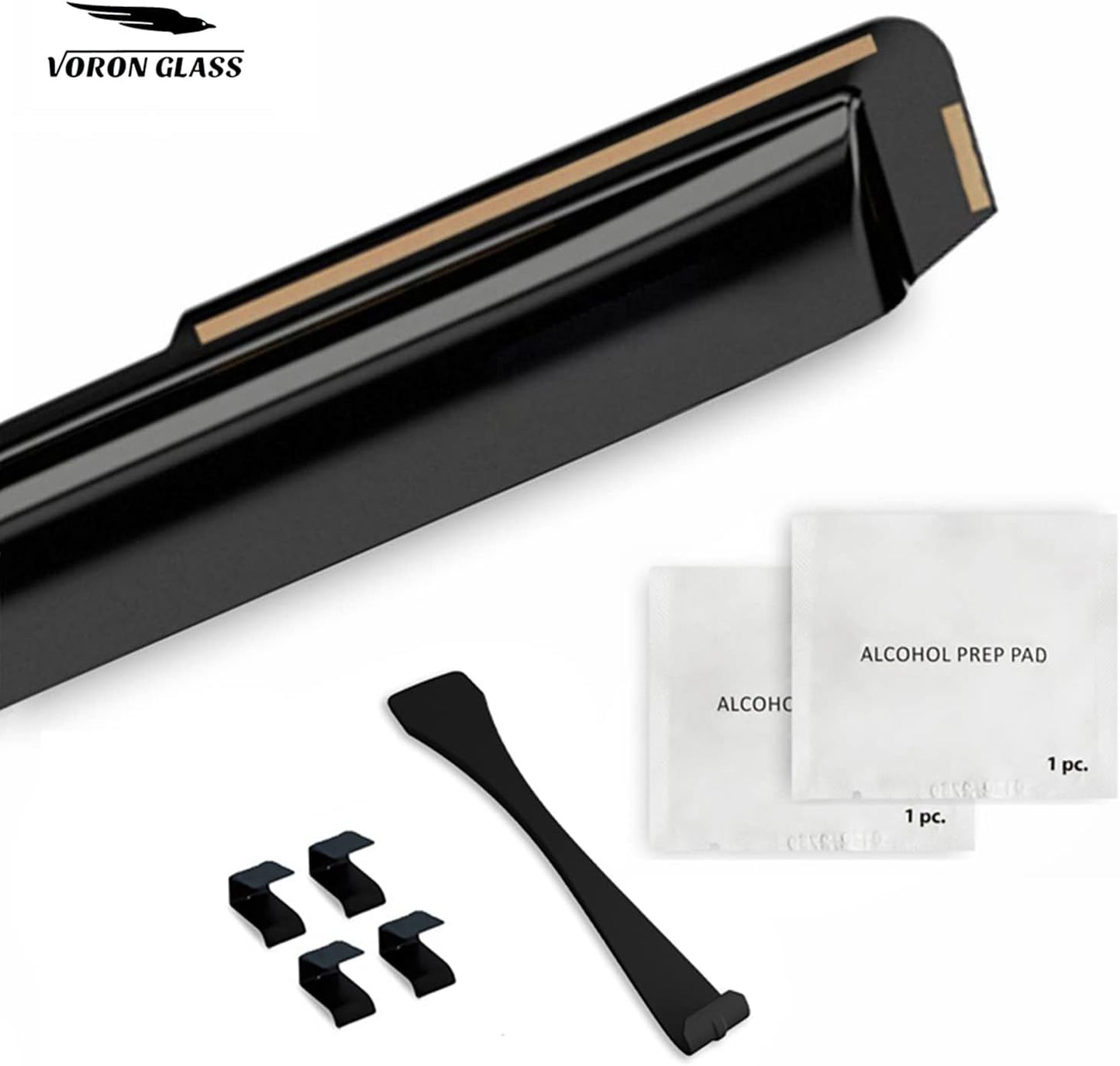 Voron Glass in-Channel Extra Durable Rain Guards for Lexus RX 350, 450H 2016-2022, Window Deflectors, Vent Window Visors, 4 Pieces - 200563