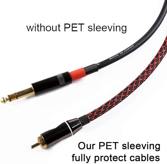 25ft - 1/8 Inch Cable Management Sleeve Protector,Wire Loom PET Expandable Wire Sleeving for Office TV Computer Home Theater Engine Bay Cord Organizer,Protect Cables from Pet Cat Dog Chewing,BlackRed