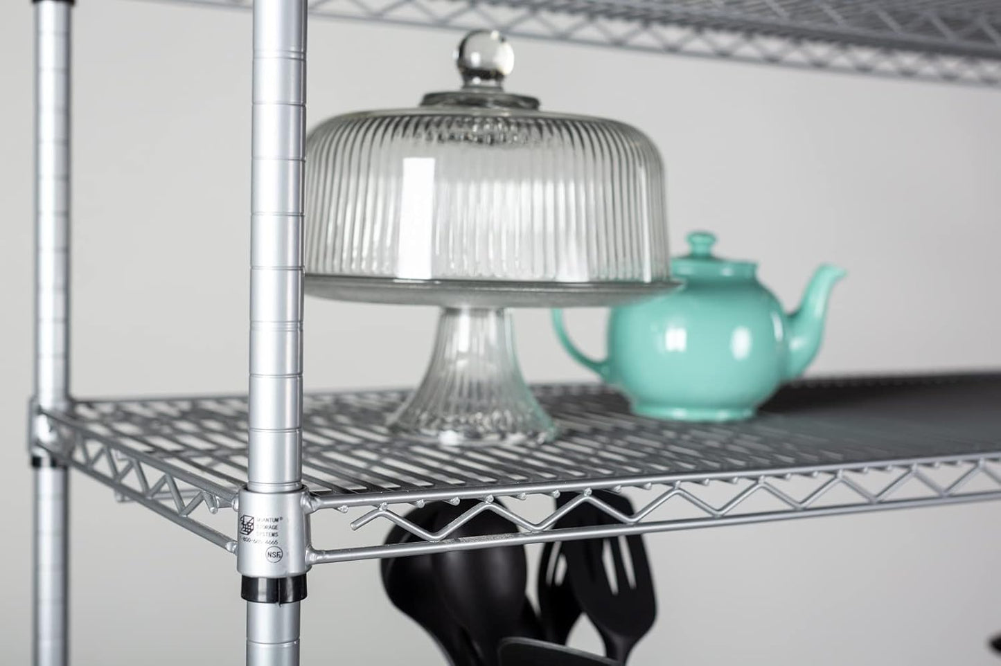 Omega 18" Deep x 48" Wide x 36" High 3 Tier Gray Starter Shelving Unit