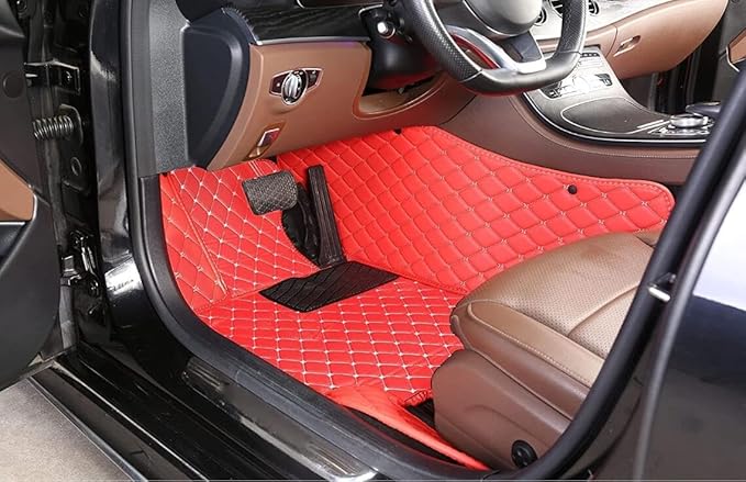 Custome Car Mats Accessories All Weather Floor mats Compatible with Automotive Floor Mats Passenger car mats (Yellow)