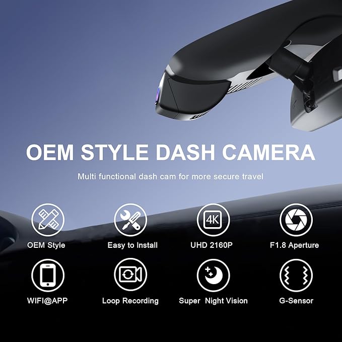 mangoal STARVIS 2 Front 4K HDR Dash Cam IMX678, Custom Fit for Mazda CX-50 2023 2024(Model A), 5GHz WiFi, GPS, 64GB Card