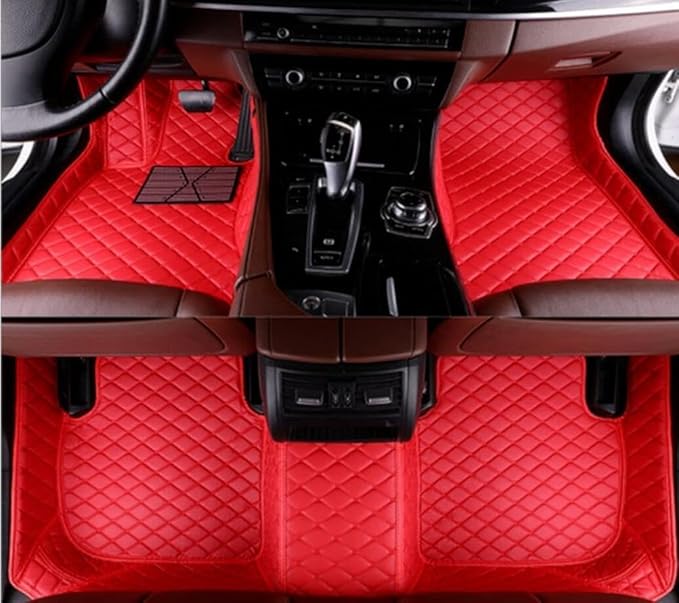 Custome Car Mats Accessories All Weather Floor mats Compatible with Automotive Floor Mats Passenger car mats (Yellow Black)