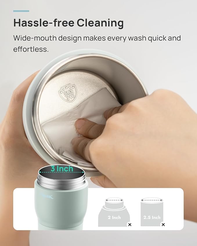 Papablic Pro Portable Bottle Warmer for Travel, Fast 2X Heating, Built-in Sterilizer, 5 Temp Settings, Water & Baby Milk & Formula Warmer on the Go, Smart Keep Warm, Lilac Purple