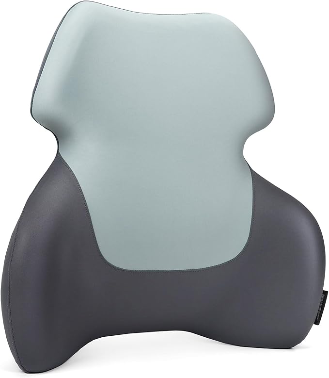 Long Back Lumbar Support Pillow - Fully Entire Back Support - Back Pain Relief and Posture Improved - Memory Foam Back Pillow Cushion for Office Chair, Gaming Chair, Recliner, Car Driving, Grey