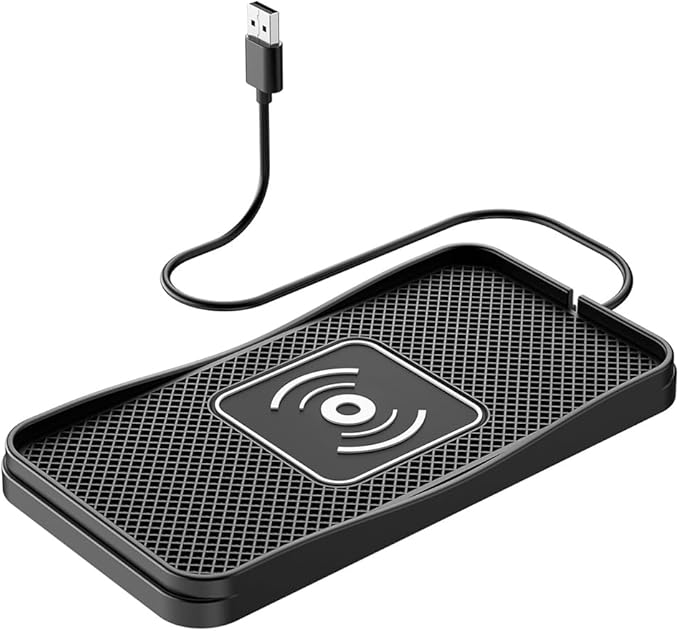 Wireless Car Charger Pad for Toyota Corolla Cross 2022-2026, Type-C/USB 20W Car Wireless Charger Non-Slip Phone Charging Pad Car Accessories,B 30cm Cable USB Plug