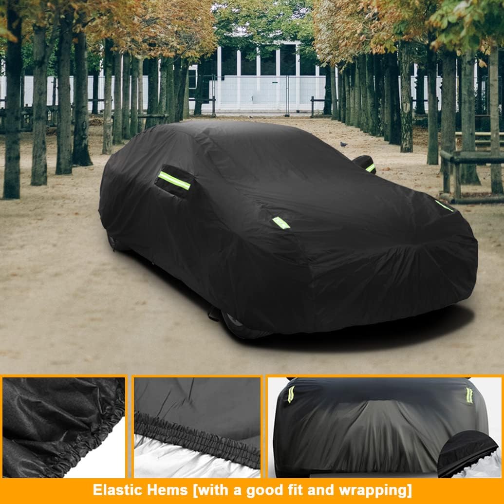 Car Cover Compatible with BMW X5 X5M(2007-2025) X6 X6M(2008-2025), Custom Waterproof All Weather Car Cover with Cotton Lining, Outdoor Rain Cover for X5 X6 F15 G05 F16 G06 F85 F95 F86 F96
