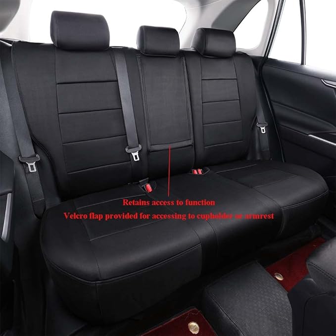EKR Rav4 Seat Covers Custom Fit for Toyota Rav4 (Hybrid) Woodland/Limited 2026,Car Seat Cover Full Set for SUV,Neoprene(Black)