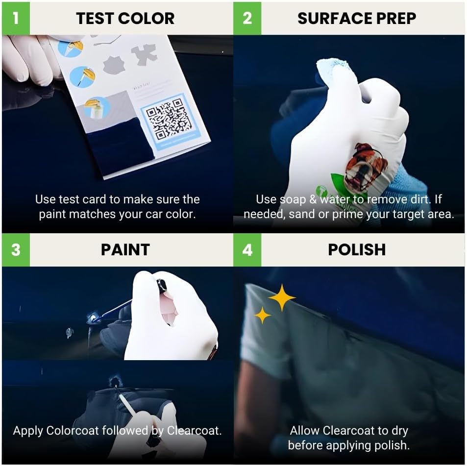 TouchUpDirect 4Y6 Bronze Age Compatible with Toyota Exact Match Touch Up Paint Brush - Platinum Kit