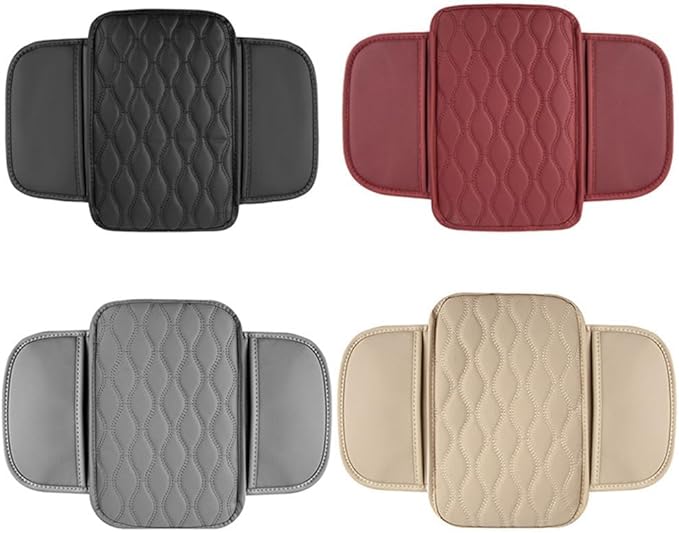 Car Armrest Pad for BMW M4 Competition Convertible Coupe F83 F82 G82, Waterproof Center Console Cushion Pad Cover Armrest Storage Box Mat Protection Interior Accessories,A-Grey