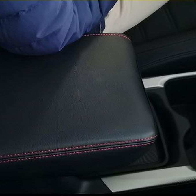 Compatible with Center Console Armrest Cover for Honda CRV 2017 2018 2019 2020 2021 Leather Arm Rest Storage Box Lids Cushion Protector Pad
