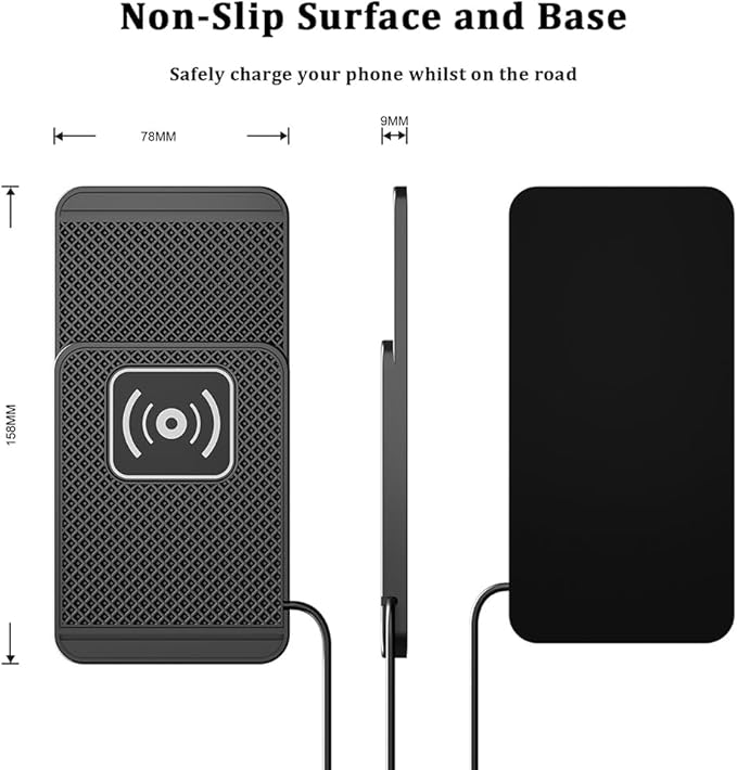 Wireless Charging Pad for Car for BMW X3 F25 2011-Present, 20W Fast Wireless Car Charger Pad Type-C/USB Non-Slip Phone Charging Mat,B 30cm Cable USB Plug