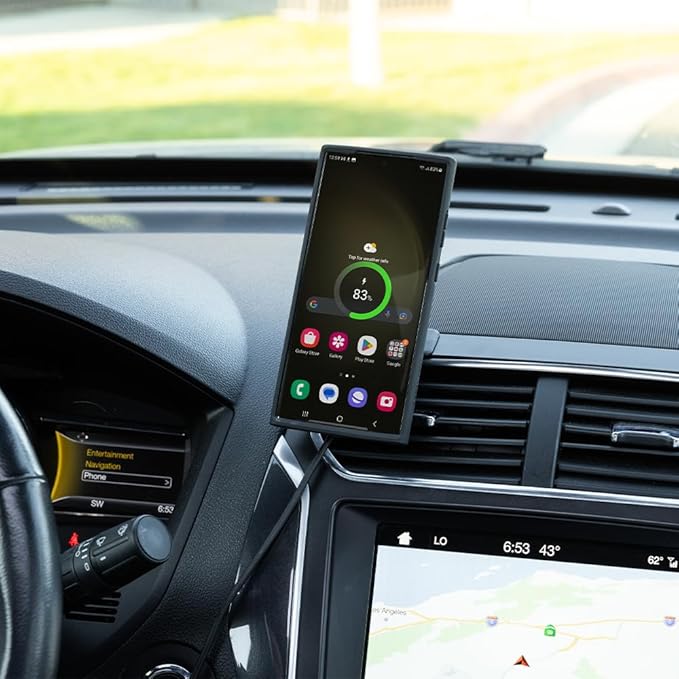 Quad Lock Adhesive Dashboard/Console Car Phone Holder Kit with MAG Wireless Charging Head V2 and MAG Phone Case for iPhone 16 Pro
