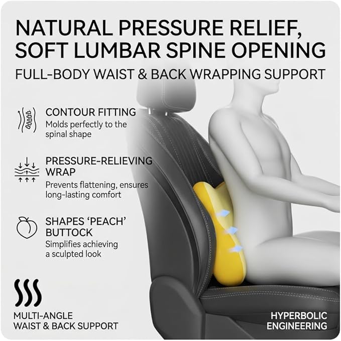 Car Headrest Pillow & Lumbar for Audi A6 C7/A6 C7 Avant/A6 C8/A6 C8 Avant/A7 Sportback 1995-2023, Car Seat Neck Pillow Back Support, Breathable All-Season Automotive Seat Cushions, 2PCS