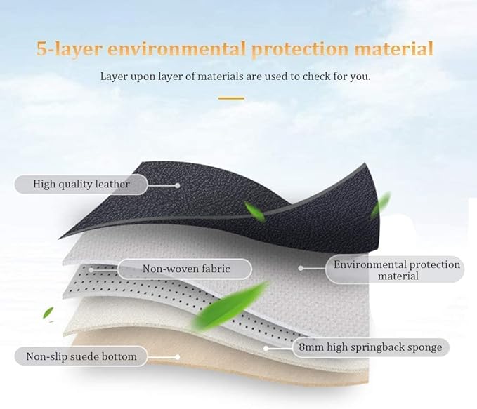 Custom Making Car Floor Mats for 90% Car Model Luxury Leather All Weather Waterproof Anti-Skid Full Coverage Liners (red and Beige)