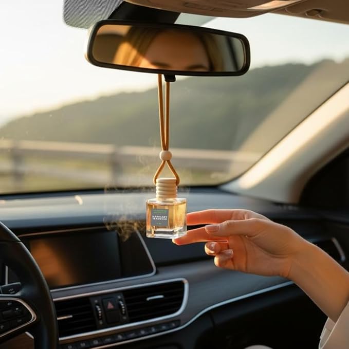 4 Pack Air fresheners | Long lasting car air fresheners, Hand-made in USA | Small room diffuser | Small Business Woman Owned. (8 ml Black Ice (Type) set of 4)