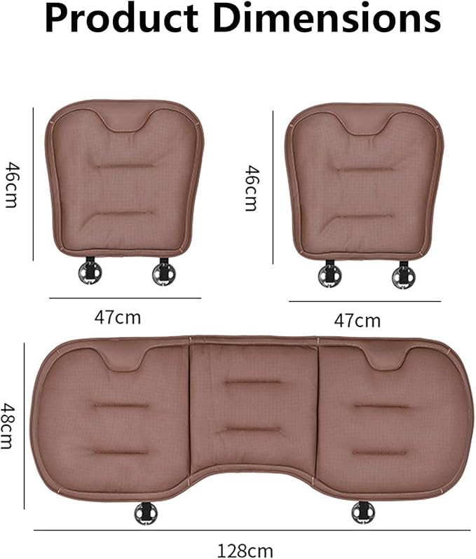Car Seat Cushion for Porsche Macan 2015-2025-pr, Breathable Non-Slip Driver Seat Pad Ergonomic Memory Foam for Long Driving Car Office,B/3Pcs-Black