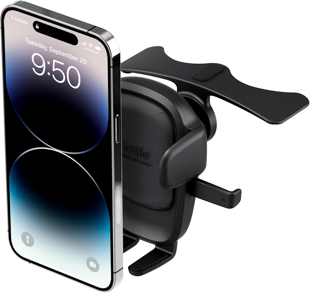 iOttie Easy One Touch Advanced CD Slot Car Phone Mount - Universal Cell Phone Holder for iPhone, Google, Samsung, Moto, Huawei, Nokia, LG, and All Other Smartphones