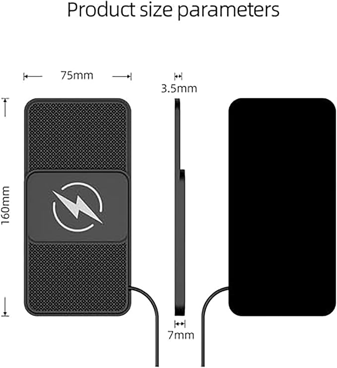 Wireless Car Charger Pad for Range Rover Sport (L320) 2010-2013,20W Fast Wireless Phone Charger Cell Phone Cordless Charging mat,Non-Slip Phone Charging,30cm Cable Type-C