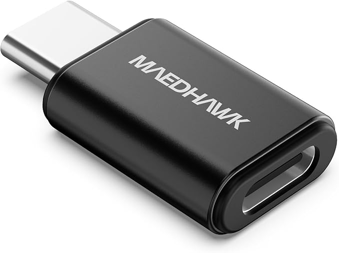 MaedHawk Bypass Motorcycle CarPlay Bluetooth Headset Adapter with Passthrough USB-C Charging Port